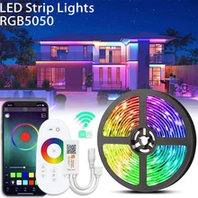 

LED Strip Touch WiFi Compatible Smart Home Program RGB 5050 Bluetooth App Control Suitable For Christmas Party Decoration Lights