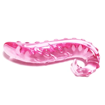 Anal Glass Double Sided Special Hippocampus Desgin Dildo Wand Anal plug lesbian G spot Stimulation Adult Sex Toys For Women 6