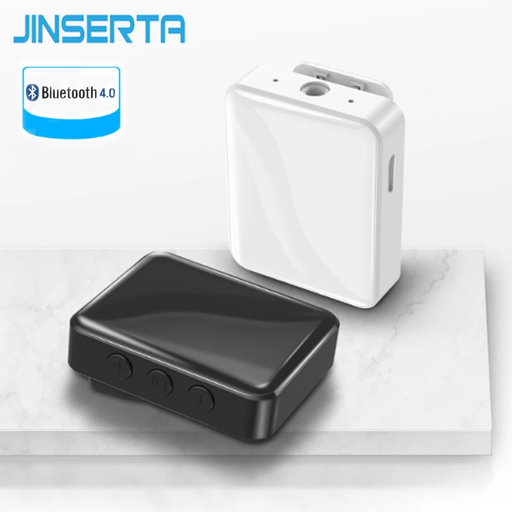 JINSERTA Bluetooth Receiver 4 0 Wireless Adapter for Car TV Headphones Speakers 3 5mm AUX Audio Bluetooth receiver