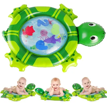 

70*50cm Tortoise Shape Baby Inflatable Patted Pad Baby Water Cushion Prostate Water Cushion Pat Toy