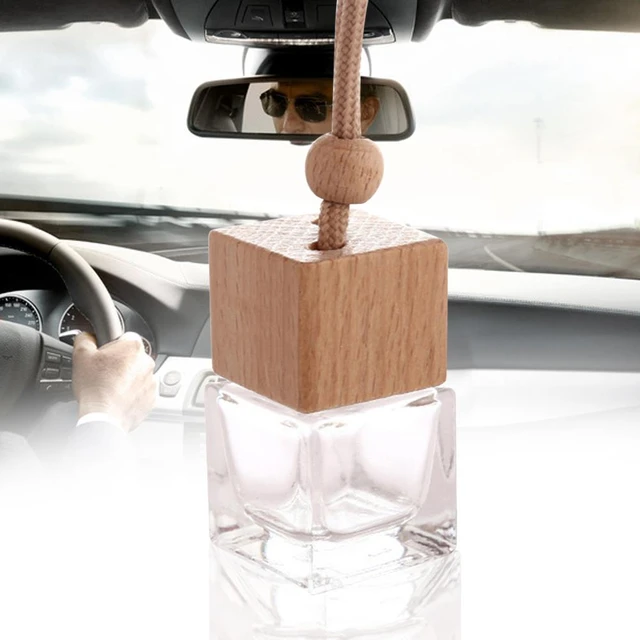 Lufterfrischer Ornament Holz Parfüm Flasche Anhänger Ätherisches Öle Auto  Auto Parfüm Flasche Hängen Glas Flasche Auto-styling - AliExpress