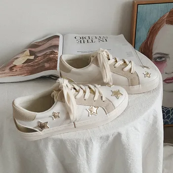 

2019 winter Lace-up Women Shoes Fashion Women Casual Shoes Solid Canvas Shoes Female Comfortable Star Shoes Woman S13-30