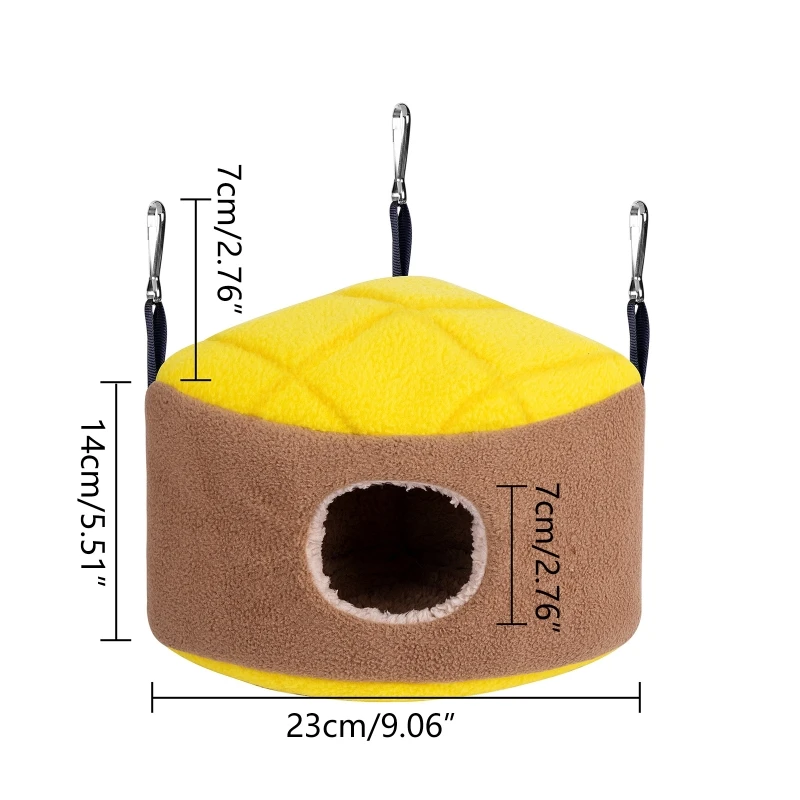 Bird House Warm Bird Nest Winter Hammock Cage Accessories for Gerbil Small Parrot