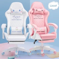 Cadeira ergonômica do computador da cadeira do jogo das meninas da mobília para casa cadeira do quarto cadeira do jogo dos desenhos animados