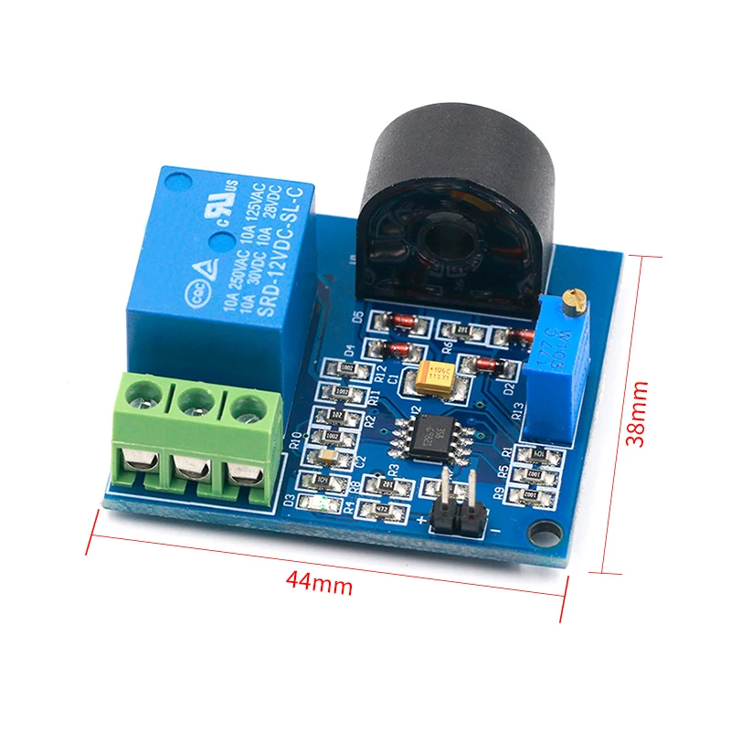 AC Current Detection Sensor Module 5V 12V 24V Relay Protection 5A Over-Current Overcurrent Switch Output | Электронные