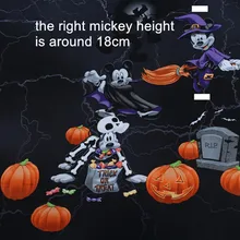 1 шт., 70x110 см, простая хлопковая ткань с принтом Микки Мауса на Хэллоуин, ткань для ручной работы, CR-137