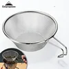 Outdoor Filter Mesh Scoop Bowl Campingmoon S213 Stainless Steel Fine Strainer 1