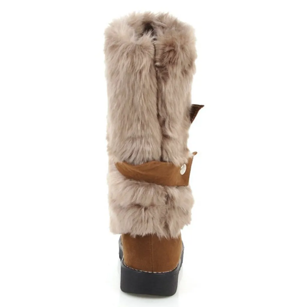 Зимние сапоги до колена; botas mujer invierno; коллекция года; женские зимние теплые сапоги; женские ботинки