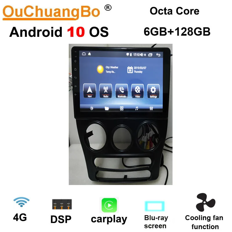 Ouchuangbo android 10 0 мультимедийный плеер радио gps для Chery QQ 2014 2018 с MirrorLink 8 ядер 6 ГБ ОЗУ 128