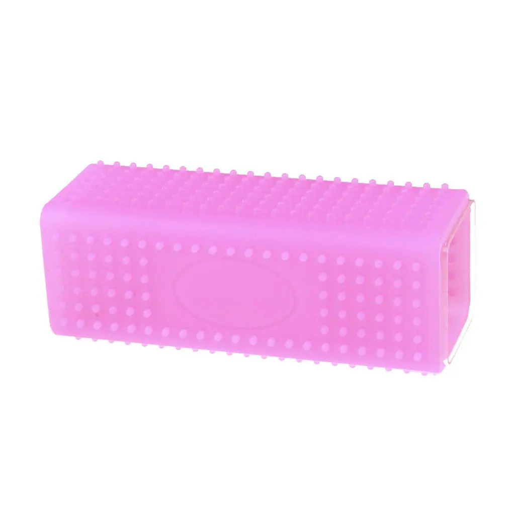 Hollow Silicone Column Sticky Brush Pet Sticky Hair Silicone Sticky Brush Removing Brush Portable Durable - Color: Pink