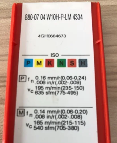 10 шт. вставки карбида 880-0704W10H-P-LM 4334
