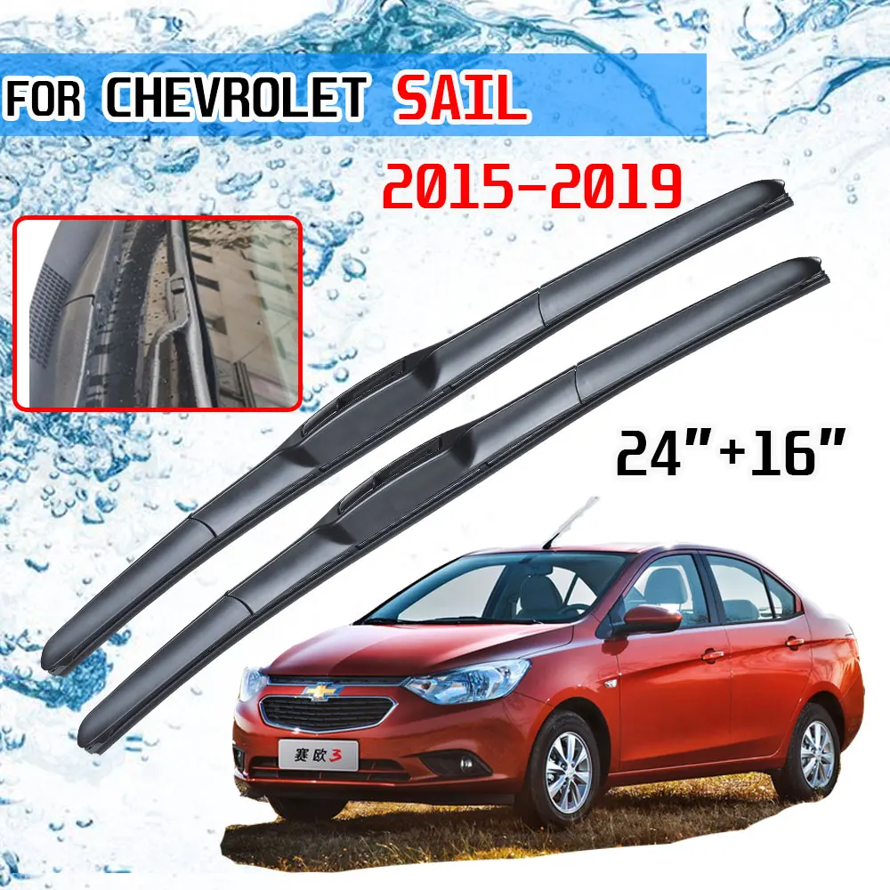 For Chevrolet Sail 2015 2016 2017 2018 2019 New Nueva Sail 3 Accessories  Front Windscreen Wiper Blade Brushes for Car Cutter