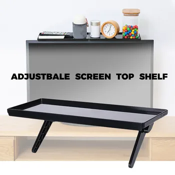 

Creative Tv Rack Computer Monitor Riser Desktop Stand Display Shelf Storage Desk Plastic Home Office Desktop Desk Organizer #LR1
