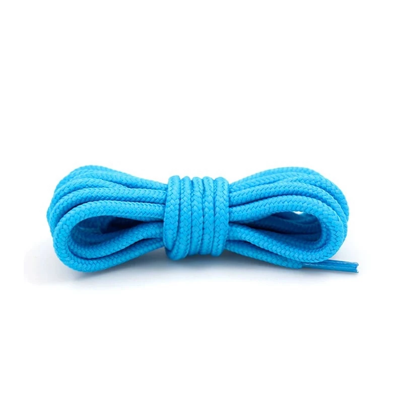 Sky blue 1 пара круглых шнурков кроссовки полиэфирные шнурки для ботинок однотонные классические шнурки повседневные спортивные ботинки шнурки 21 цвет - Цвет: Sky blue
