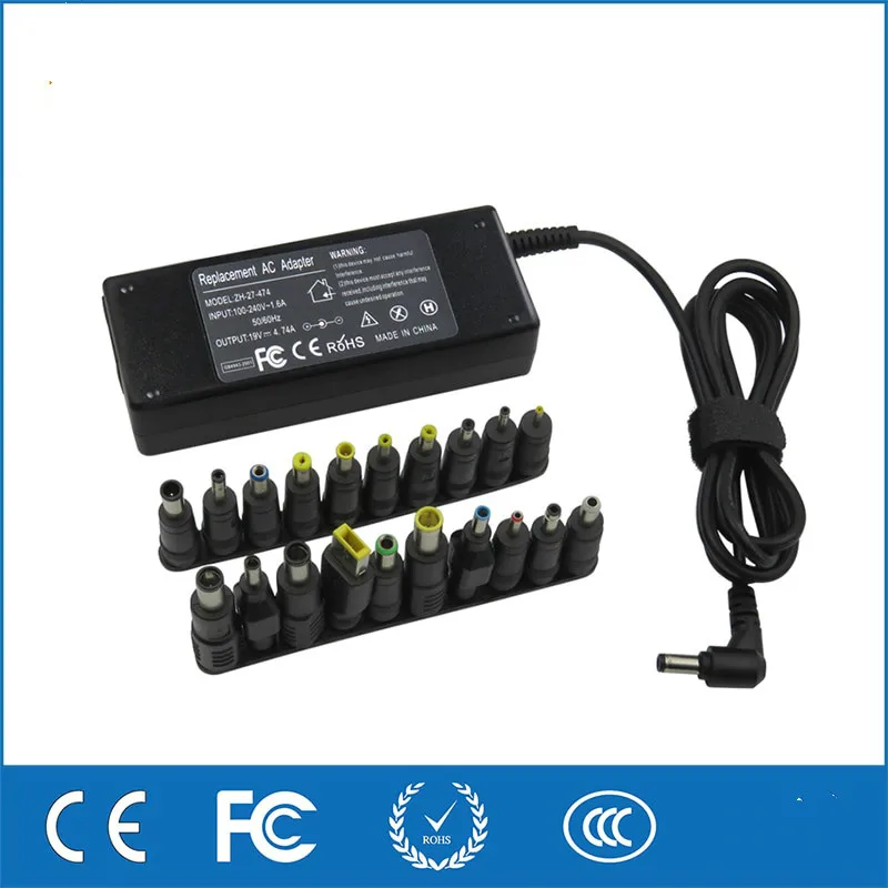 Basix 19V 4.74A 90W Ноутбук AC универсальный адаптер питания зарядное устройство для Acer ASUS DELL HP Lenovo Sony Toshiba Samsung