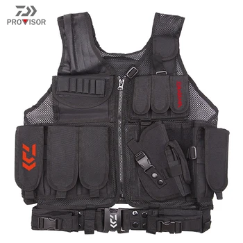 

Daiwa Fishing Men Camouflage Mesh Vest Multi-purpose Quick-drying Breathable Wear-resistant Anti-static Moisture Wicking Vest