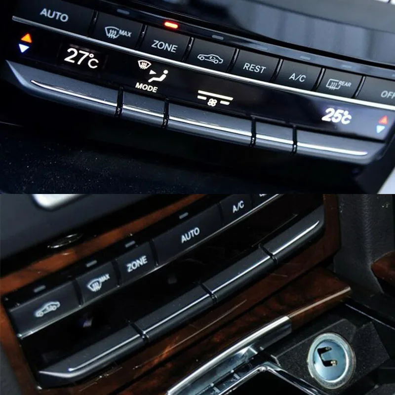 Car Interior Console Air Conditioning Buttons Decoration Trim For Mercedes Benz E Class W212 18-15 AUTO Accessories Light Matte car air conditioner trim air conditioner trim car moulding decoration interior mouldings interior moulding trim strip