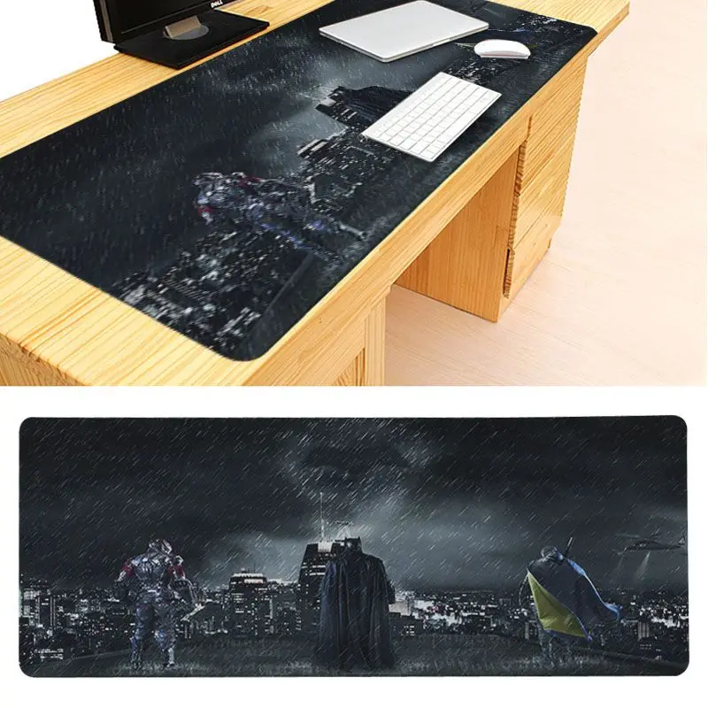 Congsipad пользовательские кожи Gotham City красивый коврик для мышки в стиле аниме размер для 30x60 см 30x90 см резиновые коврики для мыши - Цвет: 30x60cm