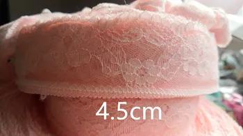 

Last Clearance wholesale lot Pink Soft None Elastic lace trim diy sewing wedding doll dress 4.5cm