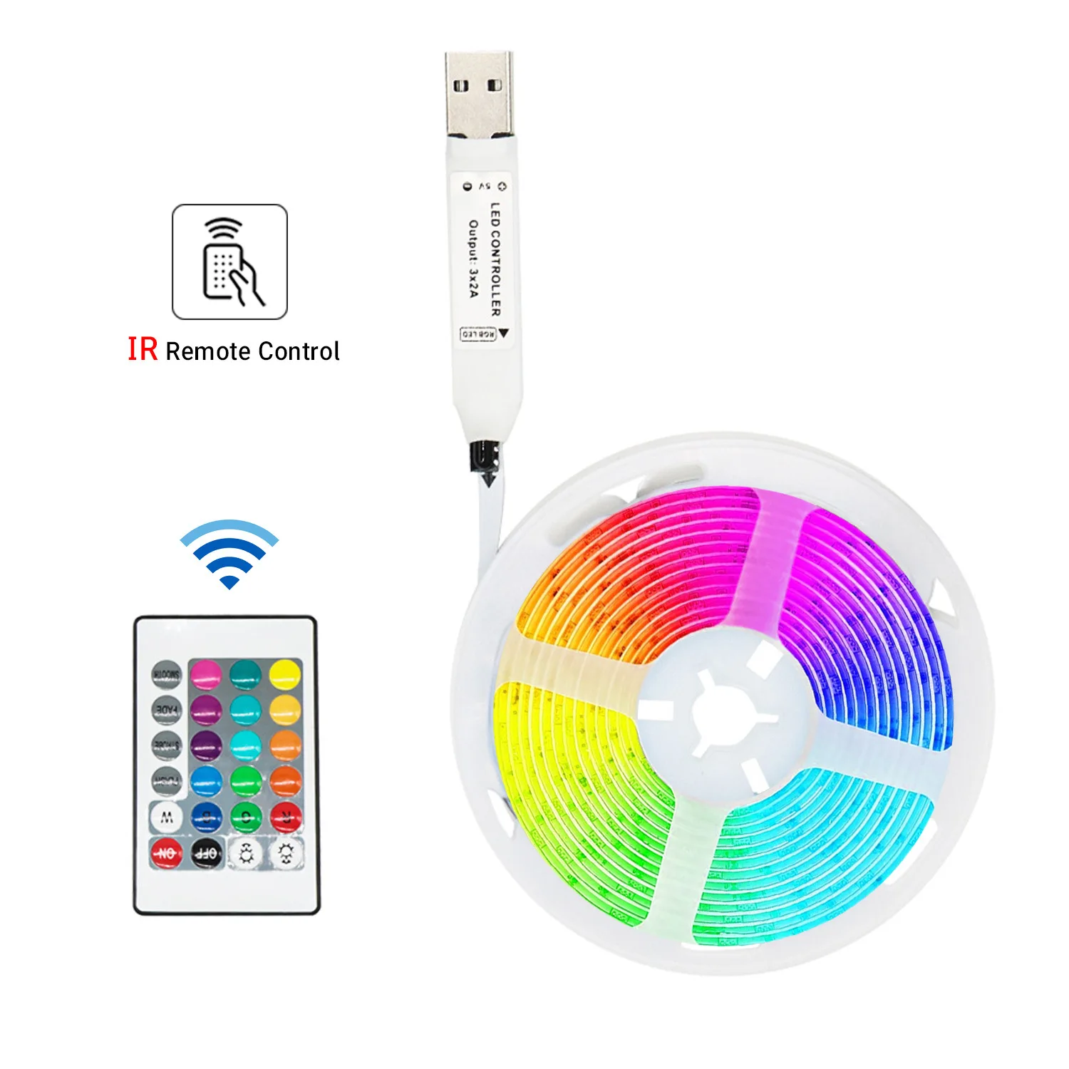 2021 Новый USB bluetooth ТВ фоновый свет ремень встросветильник свет ремень 5050 красный зелёный синий светильник ремень