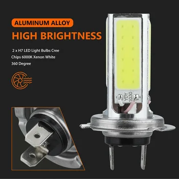 

White H7 DC 12V LED Light Car Truck Parts Accessories Fog Light Headlight