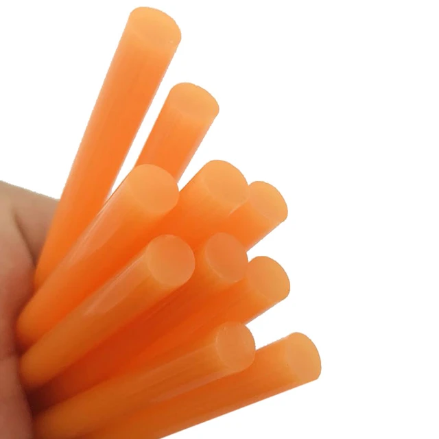 10 Pcs Orange Color 7MM Hot Melt Glue Sticks For Electric Glue Gun Car  Audio Craft