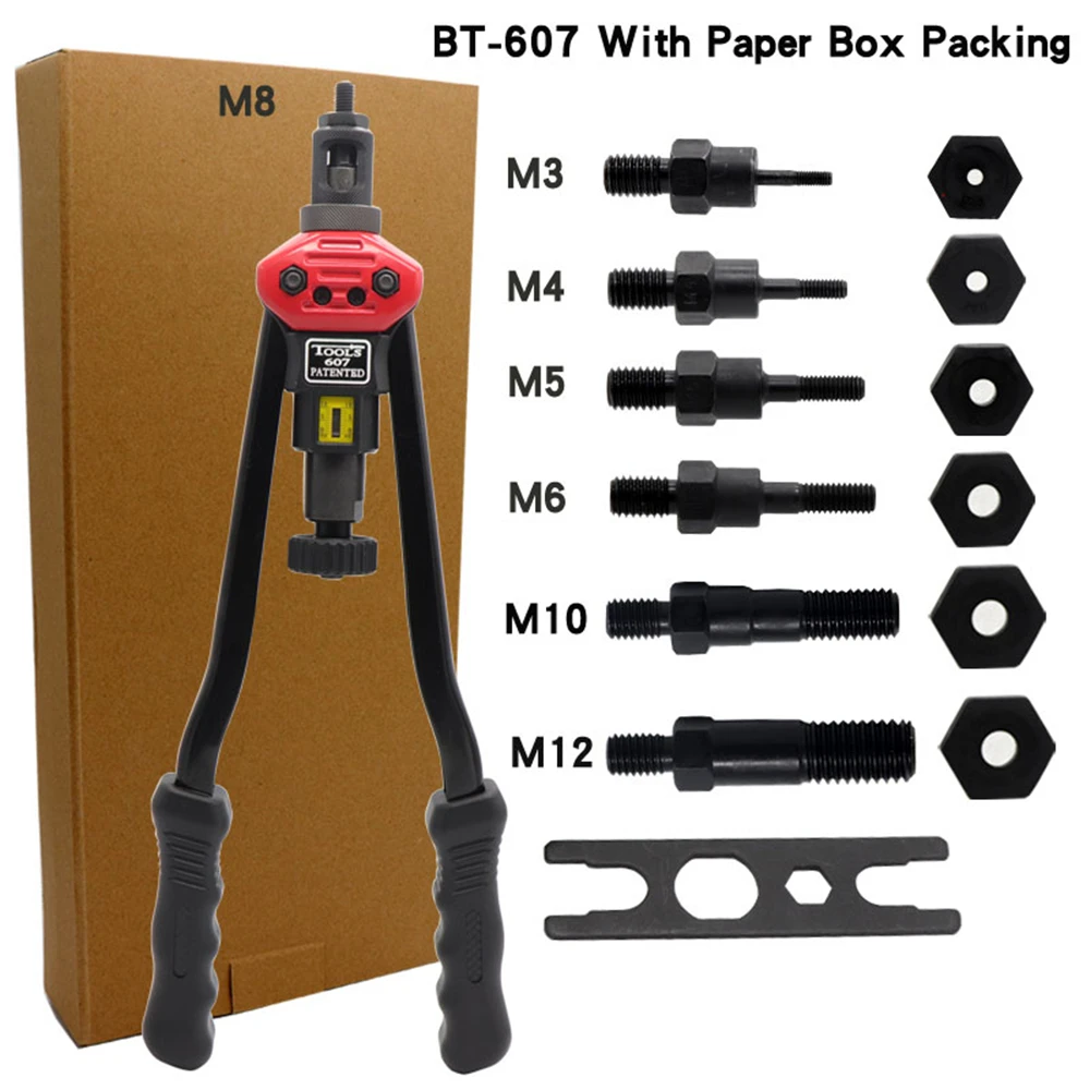 Labor-saving High Hardness Nut Cap Ergonomic Hand Riveter Threaded Riveter Rivet Nut Tool Long-lasting for Furniture Labor-saving High Hardness Nut Cap Ergonomic Hand Riveter Threaded Riveter Rivet Nut Tool Long-lasting for Furniture