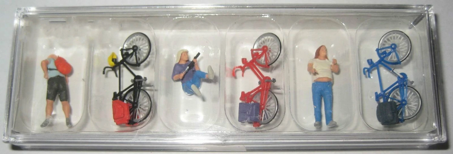 1/87 Proportion Resin Character Model Climbing Cycling Character Sand Table Scene Layout Christmas Gift Free Shipping