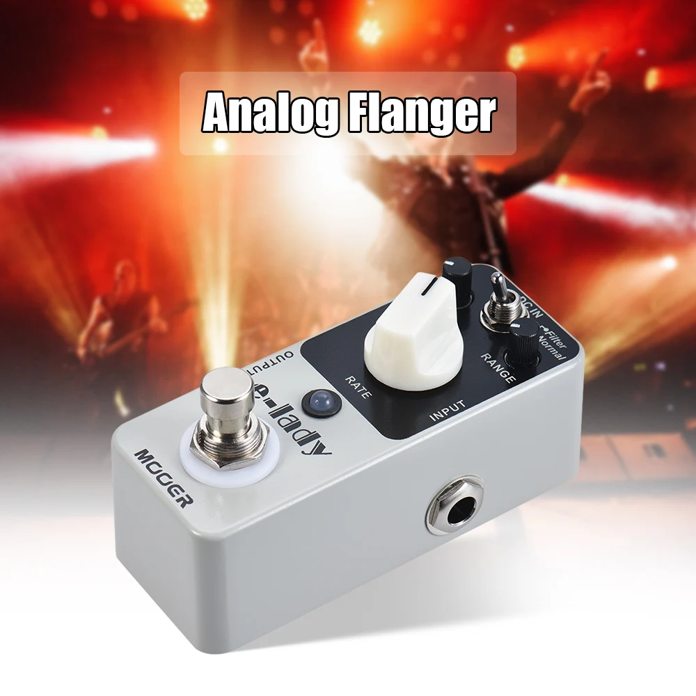 MOOER e-lady аналог Flanger гитарный эффект педаль 2 режима True Bypass полный металлический корпус