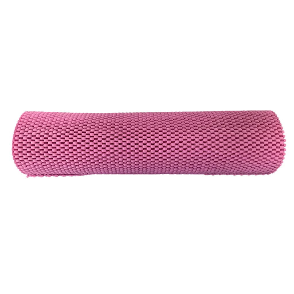 Pink as described 12x7" поролон Non-slip кухонный шкаф Нескользящая подстилка коврик ящика Нескользящие шкаф со стеклянными дверями вкладыш коврики Нескользящие лайнер коврик - Цвет: Pink as described