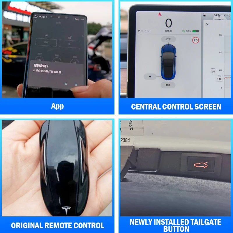 US $360.00 For Tesla Model S For Model 3 Electric Tailgate Modified Tailgate Car Modification Automatic Lifting Rear Door Electric Trunk