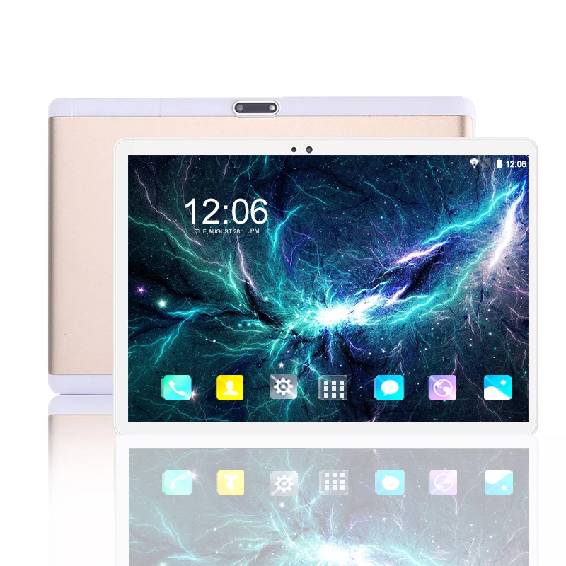 Billig Android 9.0 Tablet PC 10 zoll RAM 6GB ROM 128GB 10 core 1920*1200 IPS 2.5D gehärtetem bildschirm 4G anruf 5G WIFI tabletten 10,1”