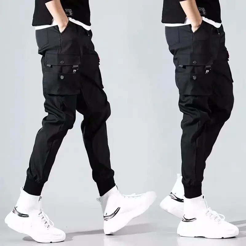 Хип-хоп мужские панталоны Hombre High Street Kpop повседневные брюки карго с множеством карманов джоггеры Modis уличная одежда брюки Harajuku