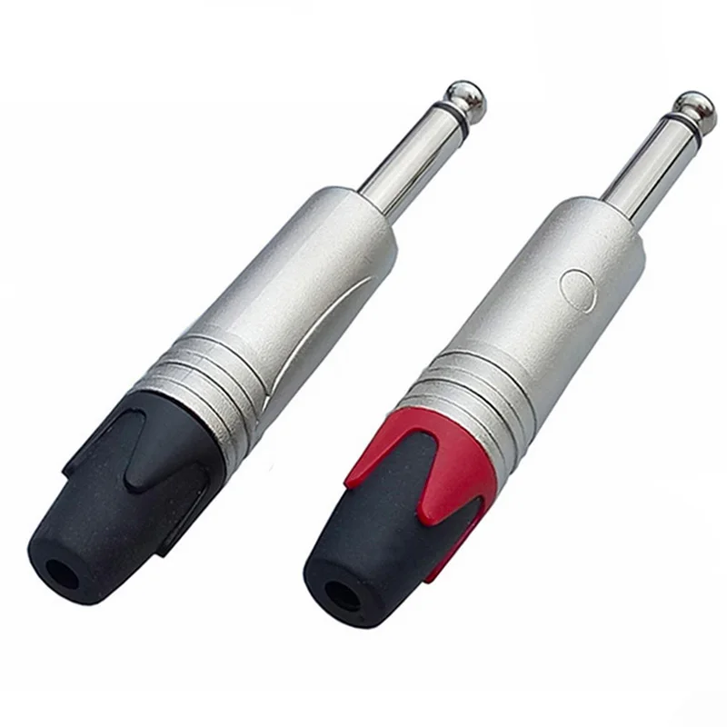 10 шт./лот, NP2X/NP2X-B, 1/4 дюйма, моно разъем, профессиональный, 2 полюса, 6,35 мм, 6,5 мм, моно разъем, 6,35 мм разъем