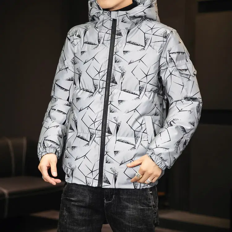 Invierno moda de los hombres otouno e Invierno casual bolsillos catida chaqueta de algodón casual estilo de trabajo chaqueta de