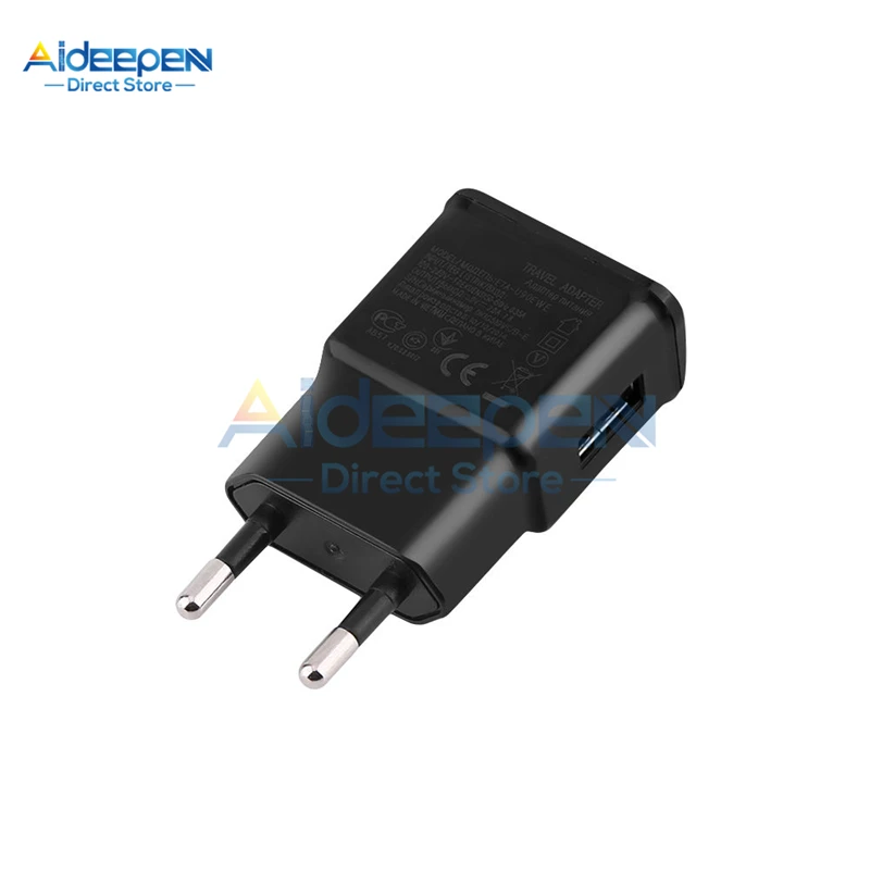 Black EU Универсальное зарядное устройство USB 5 В, 2 А, для ЕС/США, настенный адаптер питания для мобильного телефона, зарядное устройство для iPhone, samsung, Xiaomi, huawei, iPad - Цвет: Black EU