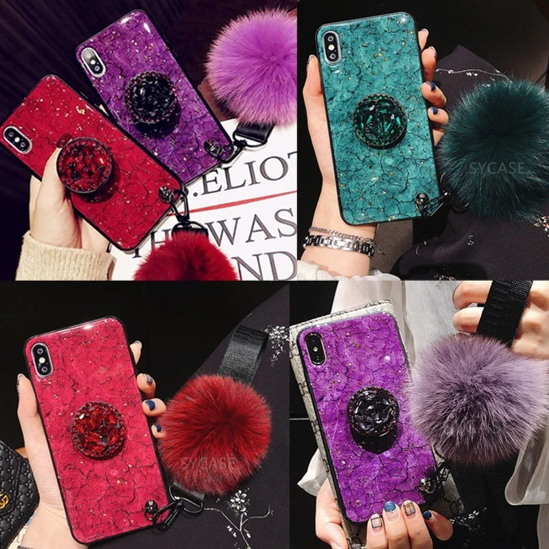 Чехол Etui для iPhone XR X XS MAX 8 7 6s Plus, чехол Capa Mujeres Capinhas с ремешком и держателем для телефона, Fundas Carcasas Coque