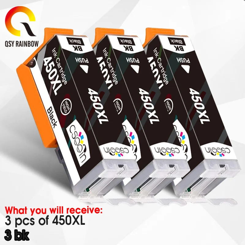 

3BK Compatible Canon 450 451 Ink Cartridge For PGI 450XL CLI 451XL For PIXMA MG6340 MG7140 MX924 IX6840 IP7240 Ink jet Printer