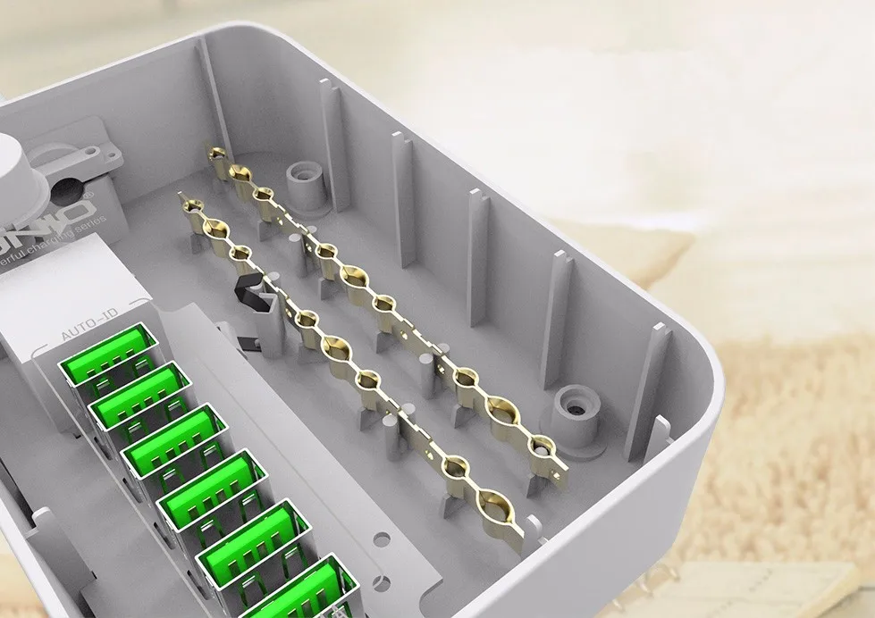 LDNIO, умный USB адаптер, зарядное устройство, 6 портов, 5 В, 3.4A, 2.4A, 3 розетки переменного тока, ЕС, розетка, удлинитель для Iphone 8 X, Xiaomi Mi9
