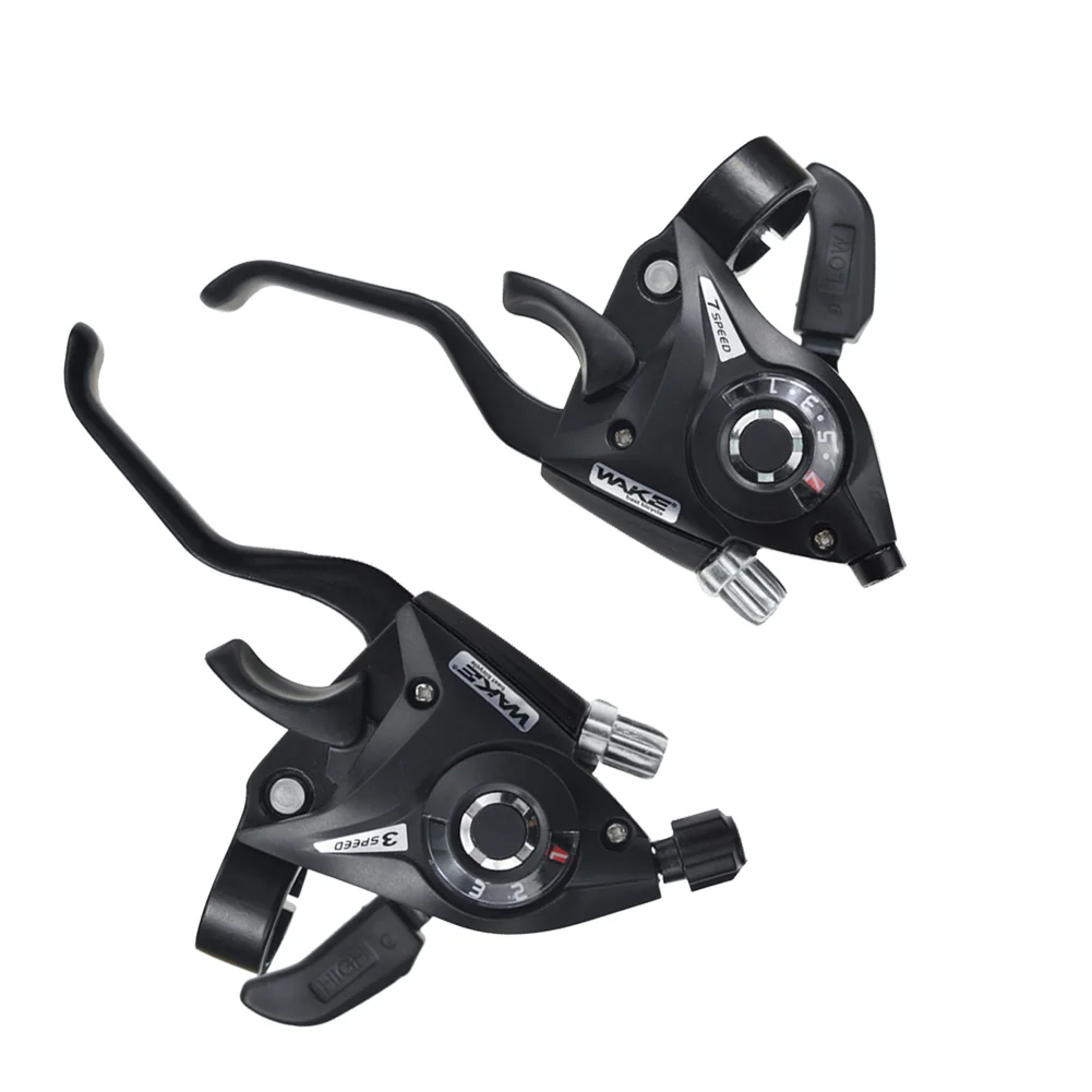 WAKE 1 Pair Bicycle Shifter 3x7speed 21s 3x8s 24s MTB Mountain Road