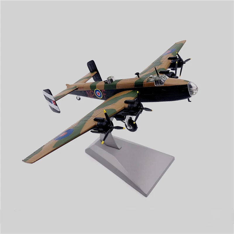 1:144 WW2 Halifax четырехмоторный Тяжелый бомбардировщик английский истребитель статический дисплей Модель литья под давлением коллекция мальчик игрушка подарок