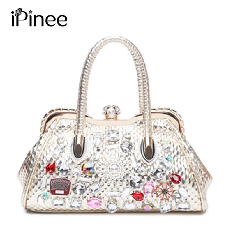 

iPinee New Fashion High Quality Woman Messenger Bag Luxury Diamante Handbags Designer Women's Bags Famous Brand Bag