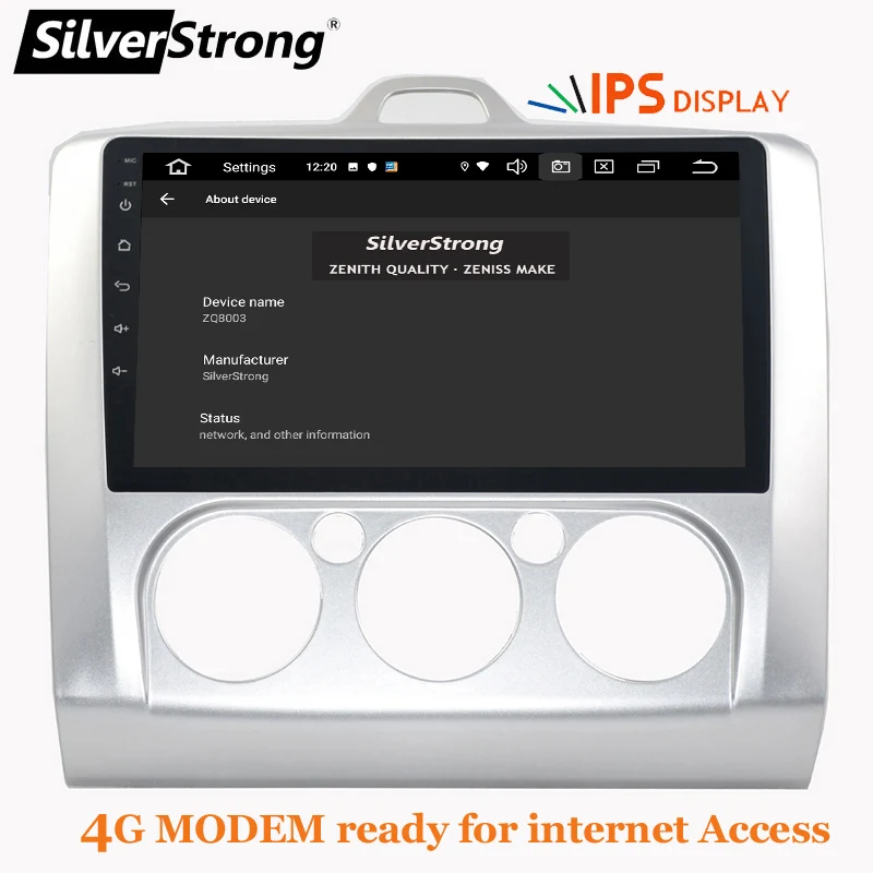 SilverStrong IPS matrix Android10.0 4G Модем SIM автомобильный 2DIN для Ford Focus 2 focus1 focus2 Wifi Радио