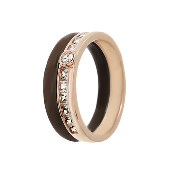 

Кольцо из серебра с керамикой и фианитами R00670