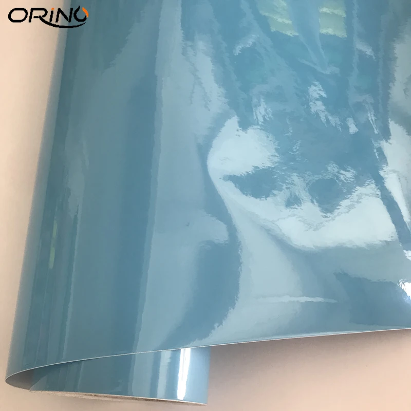 Light Blue Gloss Vinyl Wrap Sticker-3