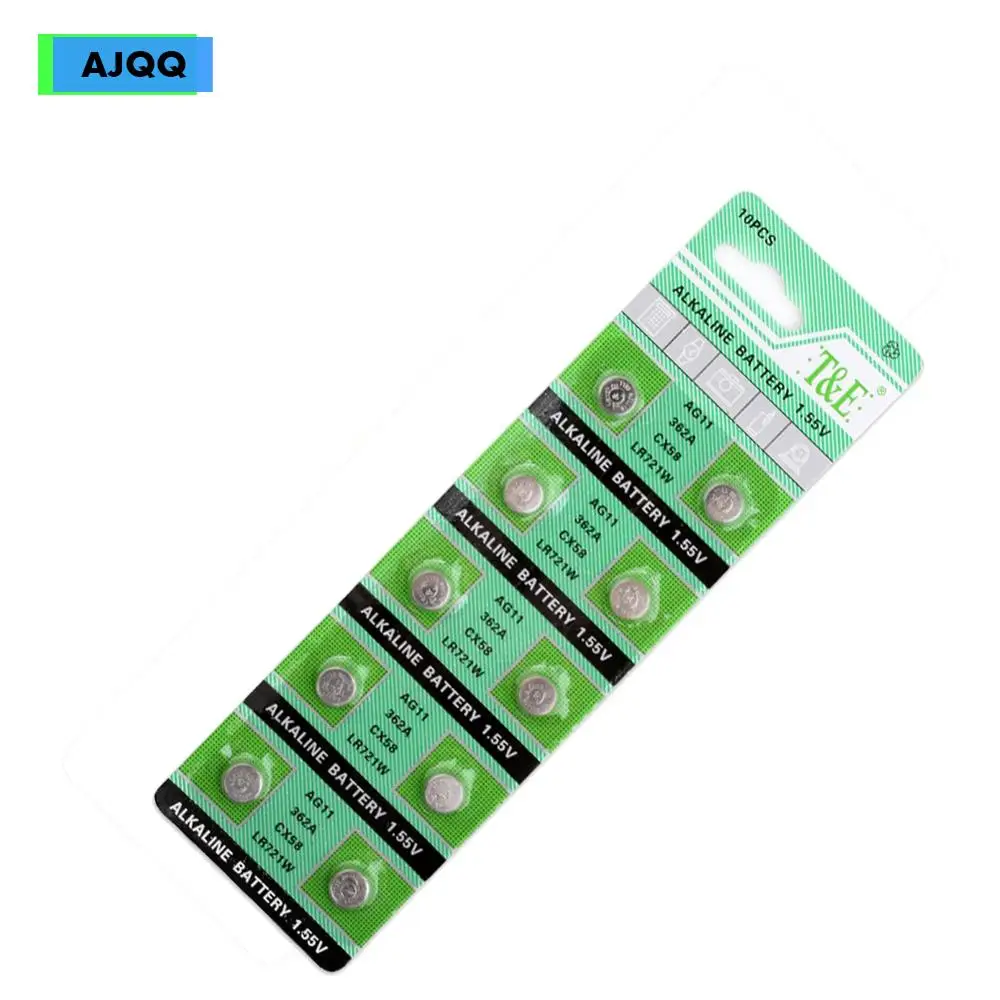Wholesale Brand New 130 PCS Durable AG11 Battery Button 362 SR721SW V362 GP62 Alkaline Battery Original