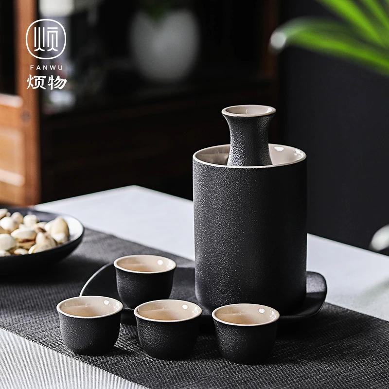 

Ceramic wine warmer wine pot household Jingdezhen wine set Japanese wine warmer