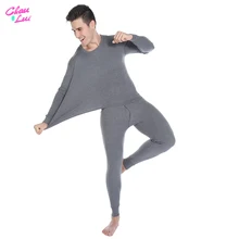 Chau Lui мужское термобелье, набор для мужчин, хлопок, зимние подштанники, сохраняющие тепло, костюм, внутренняя одежда, термо, плюс размер