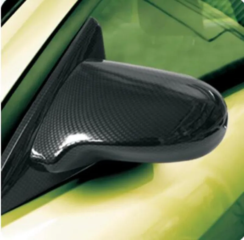 Fit 1992-2000 EG EK Civic 4Dr Sedan Manual Adjustable Spoon Style JDM Side View Mirror CARBON FIBER LOOK