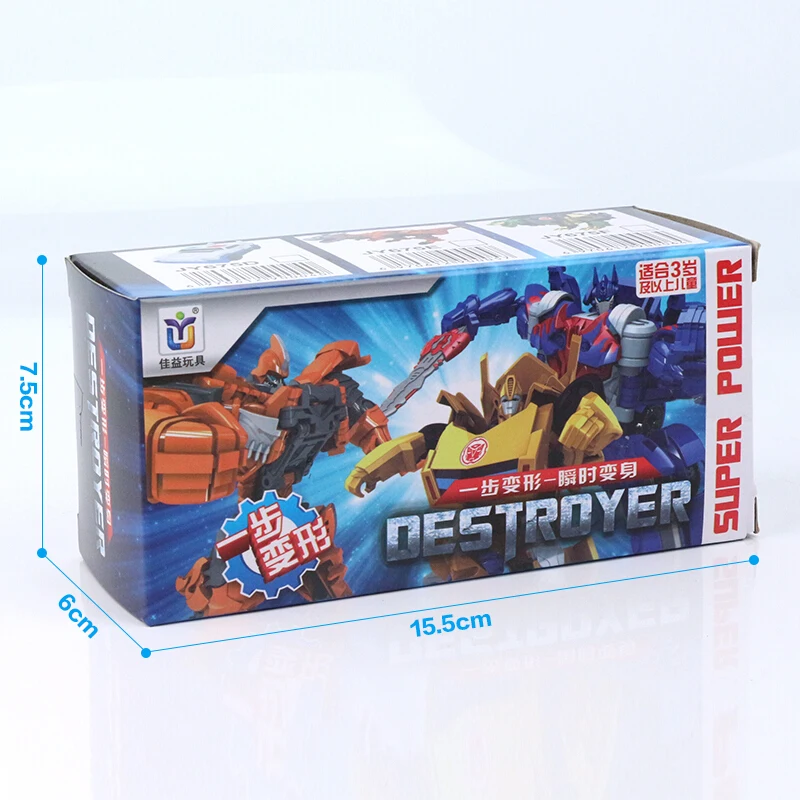 12cm Transformation Robot Kit Toys Transformer 2 in 1 one Step Deformation Optimus Hornets Model Deformed Car Toy for Boy Gift